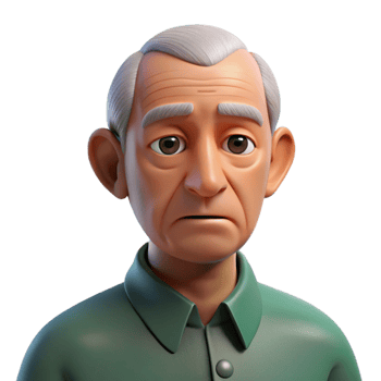 vibrant abstract Close-up portrait of an elderly man with deep wrinkles and a thoughtful expression, lit by a single overhead light source, hyperrealistic style exclusive png
