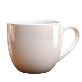 Hot steaming coffee served in a simple white mug png