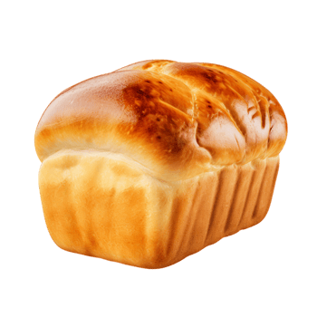 Freshly baked loaf of bread a golden brown crust png