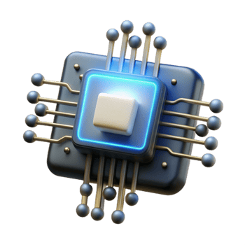 impressive classic A single microchip emitting binary code as beams of light, dark background, abstract digital art, exclusive png