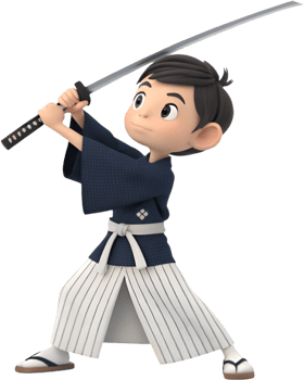 Cute anime girl wearing a detailed traditional Japanese outfit. . png