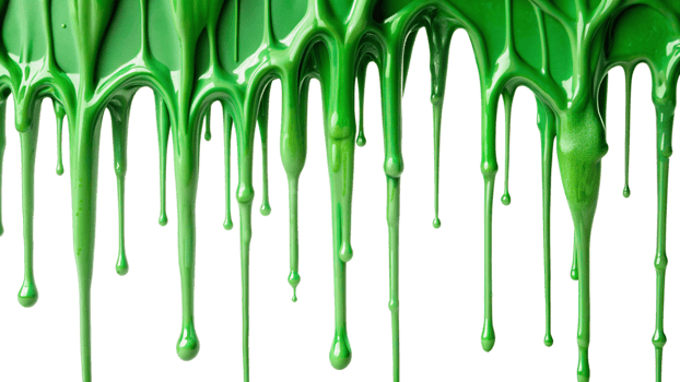 Bright Green Slime Dripping Downwards on Background Abstract Texture png