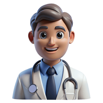 magnificent artistic Portrait of a doctor with a stethoscope, lit by fluorescent hospital lighting, in a photorealistic style original png