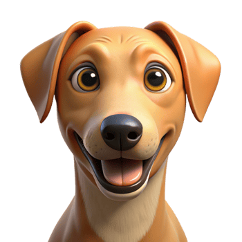 vibrant modern Portrait of a loyal dog with floppy ears and a happy expression, bright outdoor light, pet photography style original png