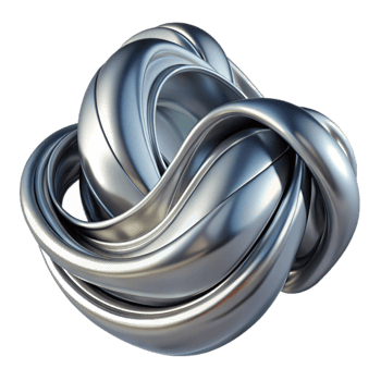 extraordinary artistic Flowing ribbons of liquid metal, reflecting a cool, metallic light, rendered in a surreal, abstract expressionist style authentic png