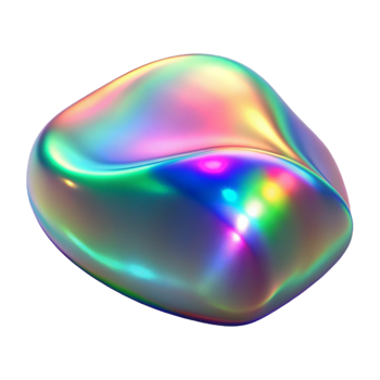 stunning abstract A field of shimmering, holographic textures, reflecting a rainbow of colors under a shifting, iridescent light, vaporwave style exclusive png