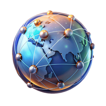 magnificent classic A holographic projection of the Earth, displaying real-time data streams, futuristic and informational style professional png