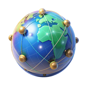 beautiful artistic A holographic projection of the Earth, displaying real-time data streams, futuristic and informational style exclusive png