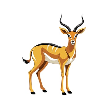Energetic Impala in its Natural Habitat vector