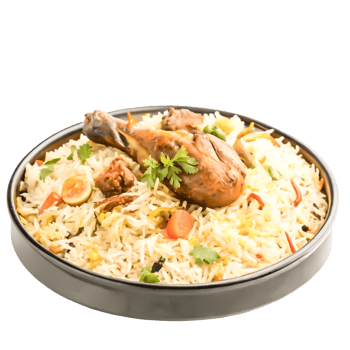 Delicious Chicken Biryani Rice Dish in a Bowl, Indian Cuisine Food Photography png