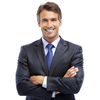 Portrait of a Confident and Successful Businessman in Stylish Suit png