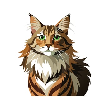 Stylized Maine for Pet Illustration vector