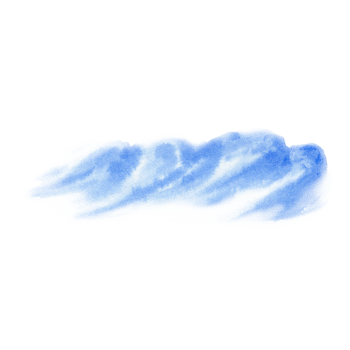 Hand-drawn cumulus cloud png