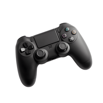 Sleek Black Gaming Controller for Modern Console Entertainment png