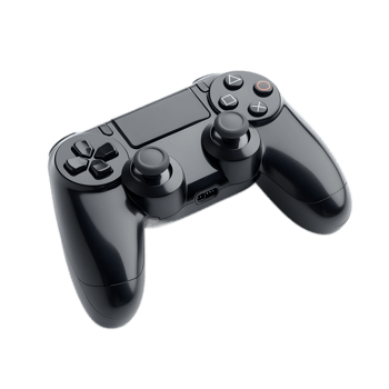 Black Modern Gaming Controller with Analog Sticks and Buttons for Console Gadget or Digital Entertainment png