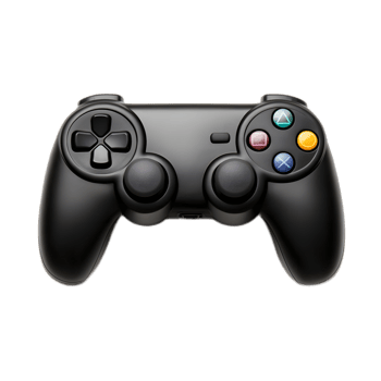 Modern Black Gamepad for Immersive Game Experience png