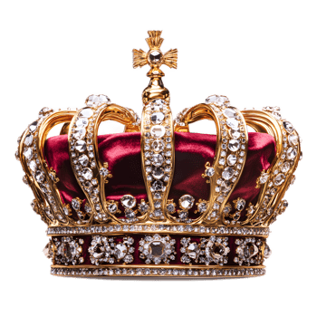 Exquisite Bejeweled Crown with Sparkling Gems and Luxurious Ornaments png