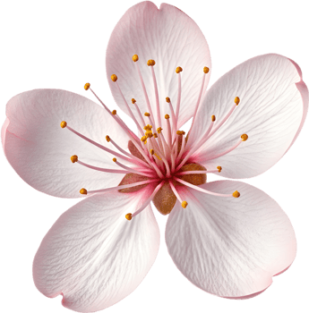Soft Pink Sakura Elegant Floral Design. . png