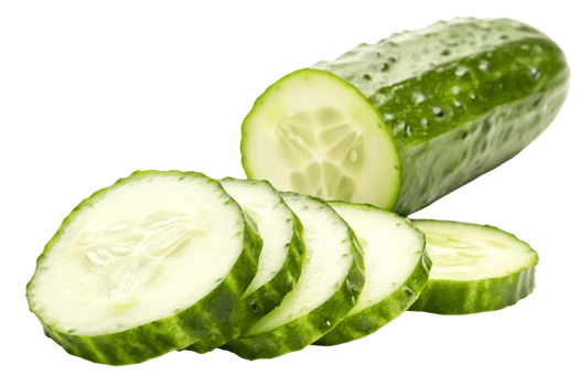 Fresh Cucumber Slices Juicy Green Vegetable, Healthy Food, Close-up Photography png