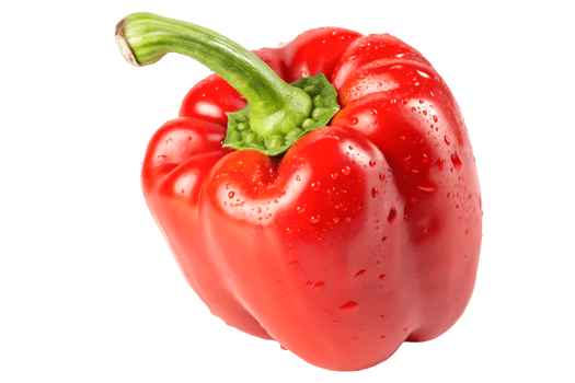 Juicy Red Bell Pepper Fresh Produce, Vibrant Color, Food Photography png