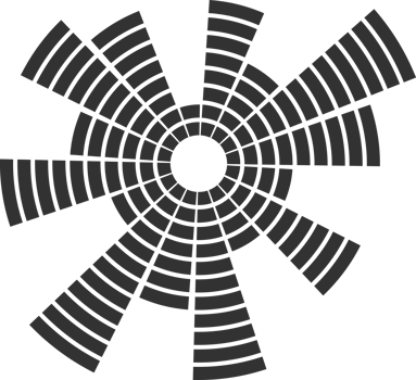Sound music circular equalizer. Radial audio sound icon. Round abstract graphic of voice and echo. Frequency geometric bar png