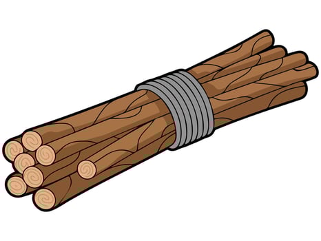 Stick and bunch of sticks vector
