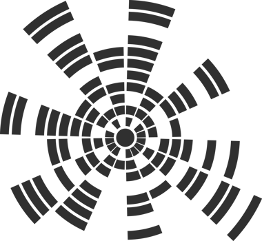 Circular sound wave. Radial music equalizer. Circle spectrum graphic. Round abstract beat. Frequency voice effect. png