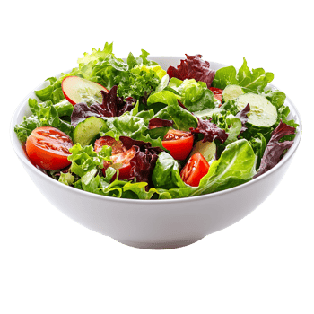 Fresh Crisp Salad Bowl isolated on transparent background png