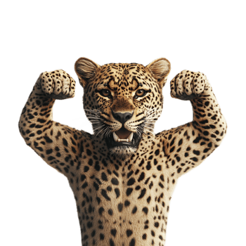 Powerful Leopard Symbolizing Physical and Emotional Strength png