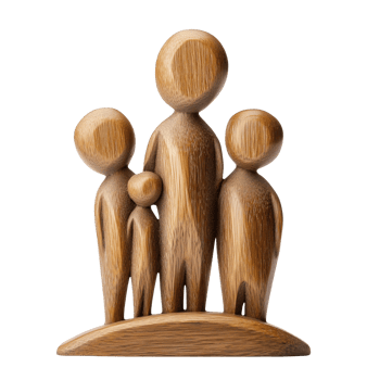 Family Wooden Figure png