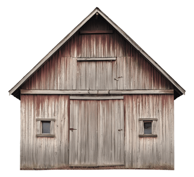 Wooden Barn, Cut Out png