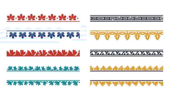 Decorative Pattern Borders Featuring Vintage Border Ornament and Classic Styles vector