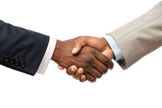 Two businessmen shaking hands, agreement png