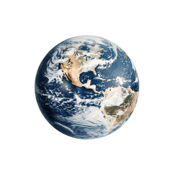 Majestic View of Earth from Space Showcasing Continents,Oceans and Atmospheric Formations png