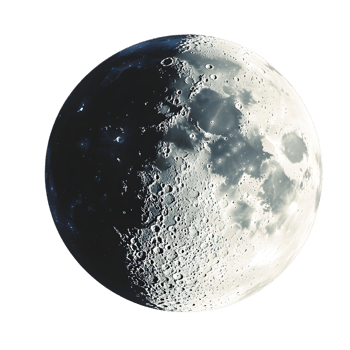 Detailed Monochrome Image of Dramatic Lunar Craters and Surface on a Serene Night Sky png
