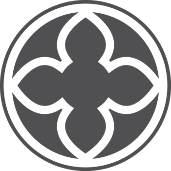 Gothic circle rose window with floral medieval ornament. Cathedral rosette. Christian architecture element with stained glass. Radial frame. png