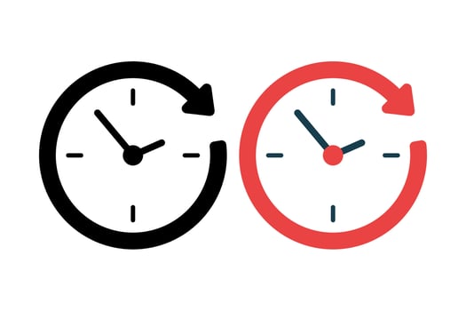 Arrow Clock Set Of Two vector