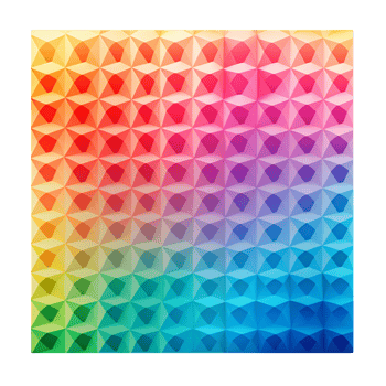 Vibrant geometric pattern blending warm and cool colors png