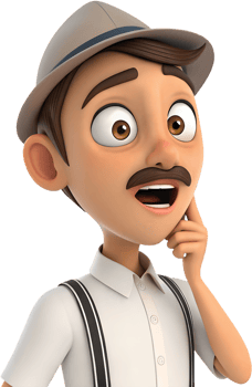 Charismatic cartoon guy vibrant expression casual sleek pose. . png
