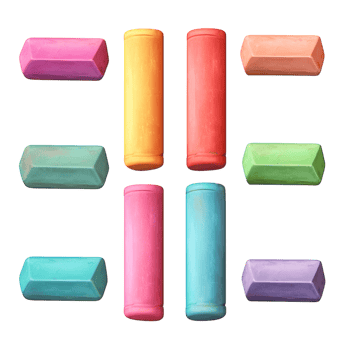 Colorful rectangular chewing gum pieces in shades png