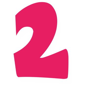 two pink number png