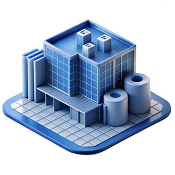 wonderful modern Abstract Building Blueprint Design Isolated premium png