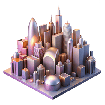wonderful classic Abstract Cityscape with High Contrast Lighting premium png