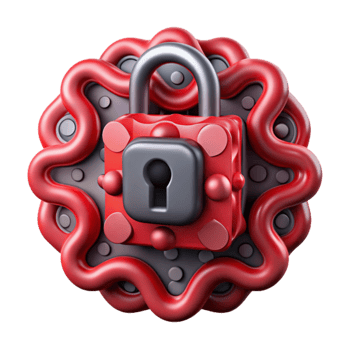 serene creative Abstract Data Encryption Pattern Red and Black Isolated Element exclusive png