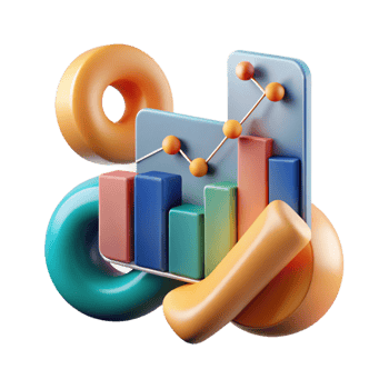 elegant vintage Abstract Data Visualization Chart and Graph Isolated original png