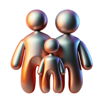 extraordinary creative Abstract Family Silhouette Isolated Element exclusive png