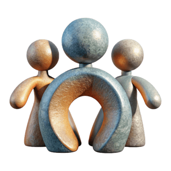 serene rustic Abstract Figures in Harmony Cutout Isolated original png