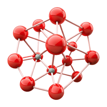 wonderful modern Abstract Network Illustration with Red Nodes Transparent original png