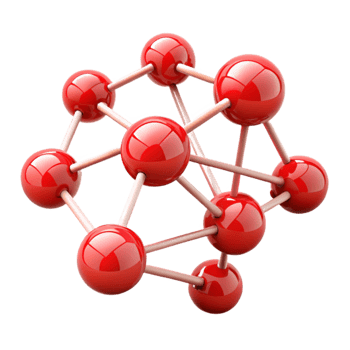 wonderful rustic Abstract Network Illustration with Red Nodes Transparent detailed png