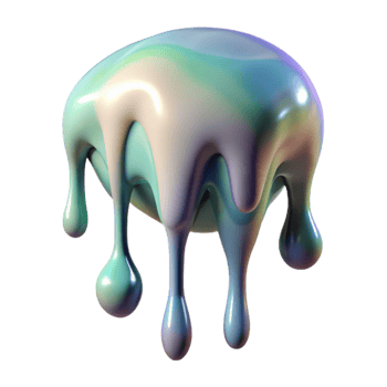 vibrant creative Abstract Paint Drip Isolated on Transparent Background professional png